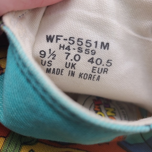 Vintage Keds Looney Tunes Wile E Coyote Road Runner High Top Sneakers W 9.5 - Picture 8 of 8